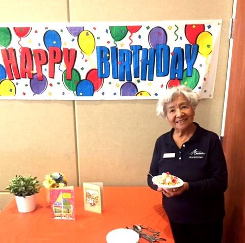 Hot Fudge Sundae Birthday Party The Senior Center coordinates a Birthday Recognition Hot Fudge Sundae Party every month, where senior citizens are treated to ice cream with all their favorite