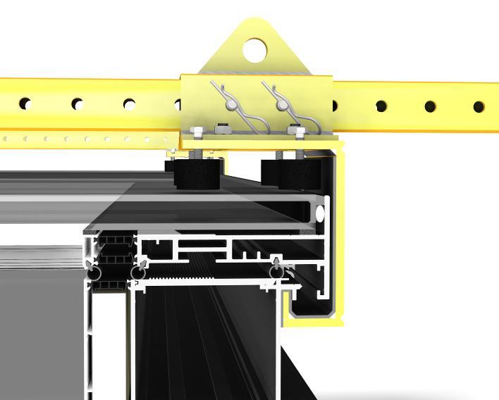 Then slide the brackets in until they stop against the base extrusion (Figure 2). 3. Replace the clevis pins through the closest holes in the spreader bar. 4.