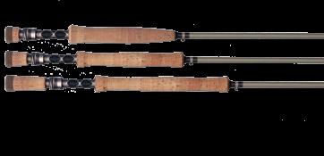 salmon/steelhead 0 X- Salmon/steelhead These rods are sophisticated tools, exhibiting astonishing sensitivity and control, with highly focused affordability.