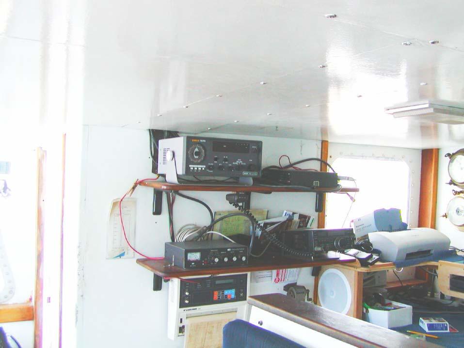 5. Electronics and wheelhouse equipment A typical Hawaii-based based longliner is equipped with standard marine electronics such as Global Positioning System (GPS) chart plotters, radio direction