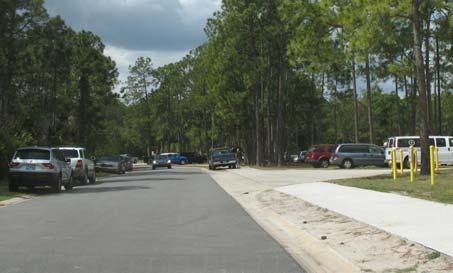 Volusia County MPO School Bicycle and Pedestrian Review Study, Phase 3C Findings and Recommendations Finding: Campus sidewalks are not connected to the sidewalk on the