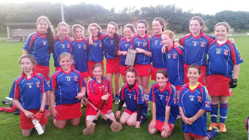 The girls then qualified for the quarter final of the Junior C County by beating Bandon in a thrilling game by only 5 points. This was a repeat of last years 13 a side A County final.