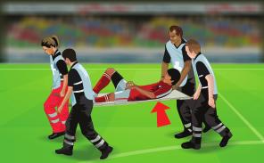 will punish the player by sending him off the pitch. 9.