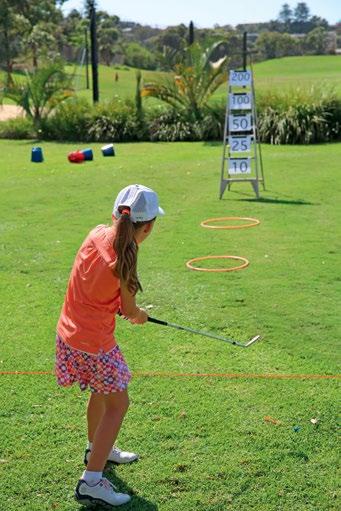 Build a tower of cheap buckets; make it as large or small as you wish. Play it in the back yard or on the practice fairway and encourage your player to smash down as many buckets as possible.