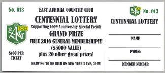 EACC 1916 ~ 2016 Don t Miss Out!!! Purchase Your Centennial Lottery Ticket Today!!! ALL LOTTERY PROCEEDS ARE DEDICATED TO 2016 MEMBER EVENTS AND COMMEMORATIVE GIFTS CELEBRATING OUR 100 TH YEAR!