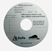 Affording quick and easy installation, B-Safe Anchors are suitable for commercial, industrial and
