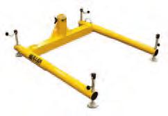 personnel/material handling. Manufactured from powder coated, corrosion resistant, high strength aluminium for easy handling and long service life.