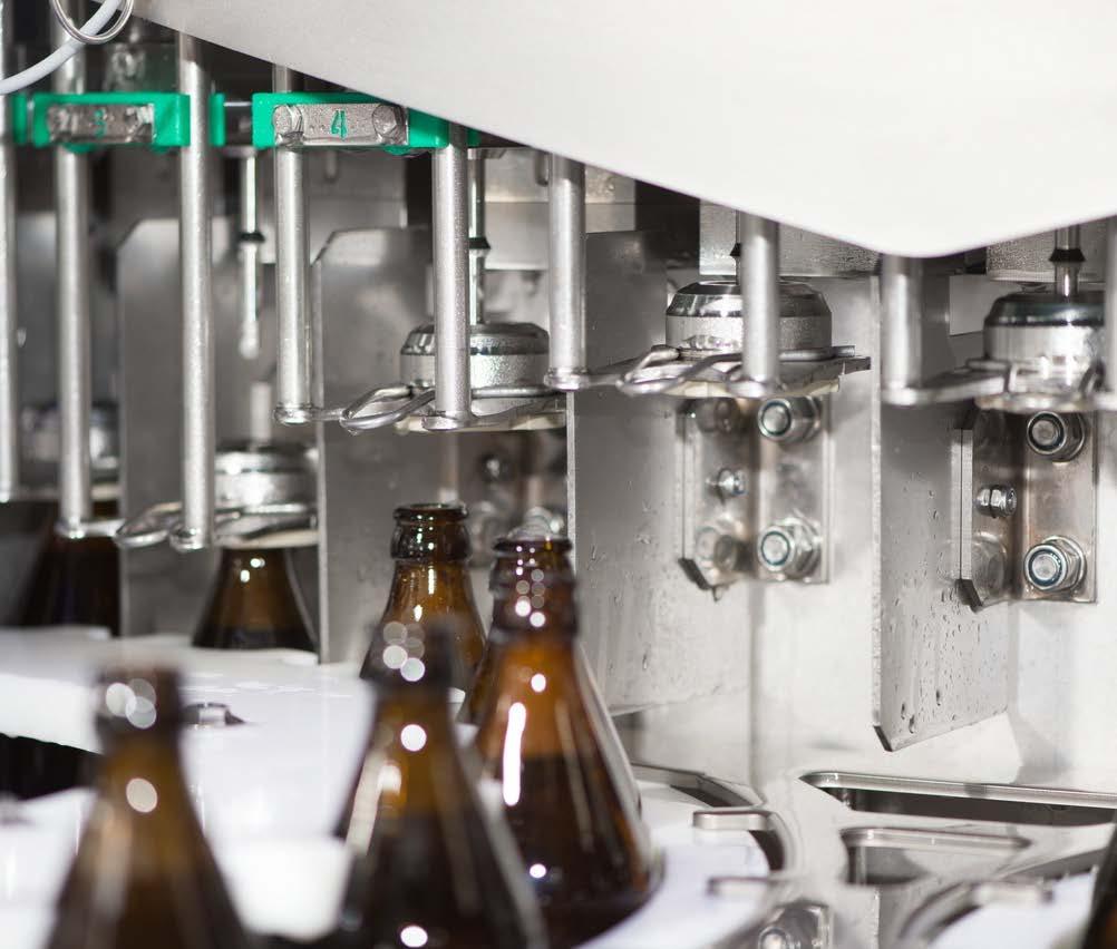 9 KRONES filling systems for beer Modulfill HRS short-tube filling system Mechanical filling system Reliable fill level determination via the vent tube End of filling after liquid contact with vent