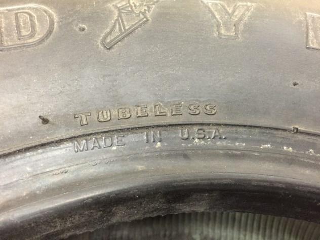 actually have an original Goodyear tire.