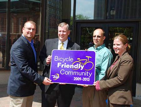 5.9.3 - Becoming a Bicycle Friendly Community The Bicycle Friendly Community (BFC) Program is a national program to which communities can apply based on their commitment to the five Es of bike