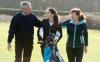 Friends and family are a key source of inspiration to start playing golf Source: Golf Segmentation Results 2015 57% of young people said they would be more likely to