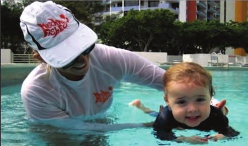Swimming Lesson Plans Water Side Dip The Water Side Dip is a gentle exercise that allows your child to become comfortable with water around their face.