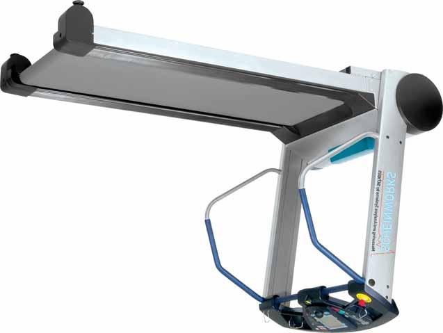 Mess- und Analysesysteme by SCHEINWORKS SCHEINWORKS FDM-TDS The large version of the treadmill has a tare weight of approx. 200 kg and is characterised by its particularly smooth running.