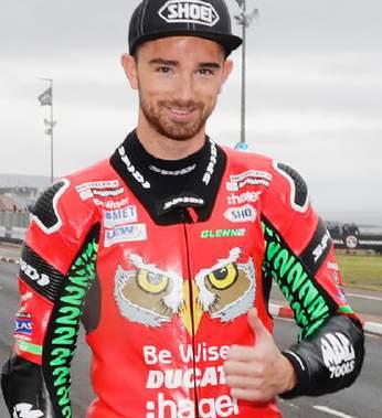 Double wins for Be Wiser Ducati team Glenn Irwin swept to an emphatic double victory at the International NW200 in Northern Ireland.