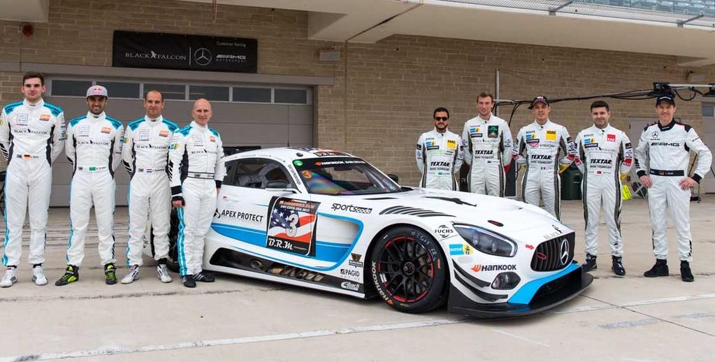 BLACK FALCON entered a pair of cars with a solo #3 Mercedes-AMG GT3 in the headline A6-Pro class and their development #2 Mercedes-AMG GT4 in SP2 class.