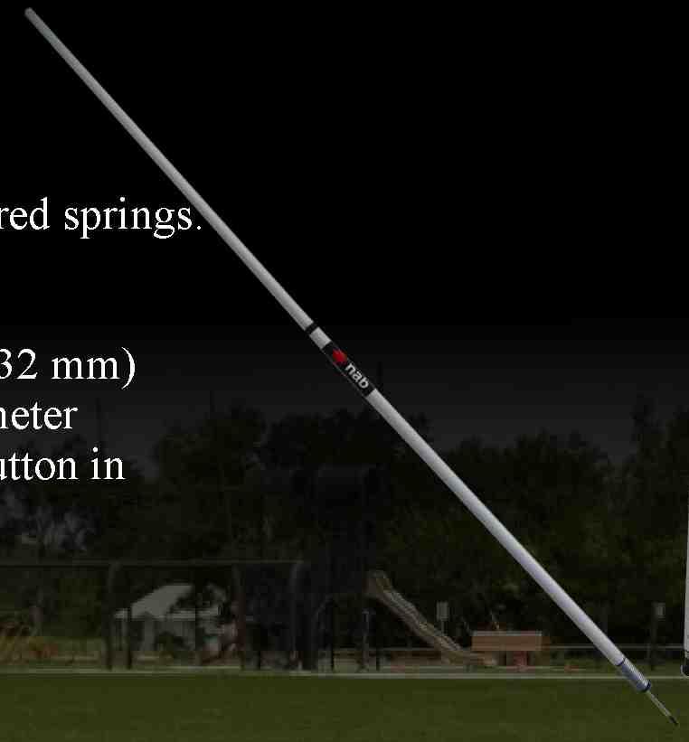 Ideal for Australian Rules Football training in Schools. This consists of 4 x light spring spike poles (outer diameter 32 mm) of height 1.