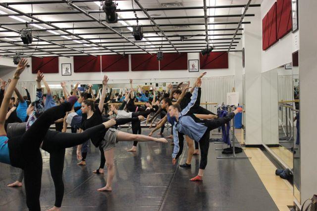Paula Nunez gave the ballet portion and a modern and improvisation class was taught by Bliss Kohlmyer, both of SFU.