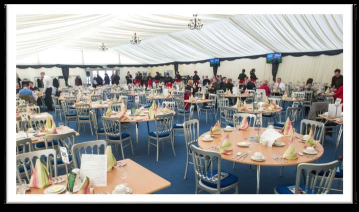 Platinum Marquee Our superb luxuriously appointed marquees are situated in the hub of the tented village, metres away from the Guinness Grandstand and minutes from the Parade Ring and finishing