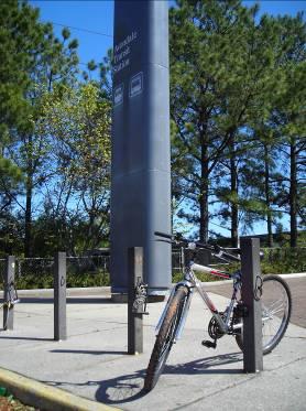 Additionally, there are no usable bicycle racks on the north side of the station where the PATH is located.