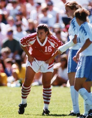 Two-time first-team All-America Jessica Fischer battled North Carolina in 1995. 9/8 vs. Connecticut (1) W 3-0 9/10 at Notre Dame (1) L 1-2 (OT) 9/15 Virginia (2) W 3-1 9/17 Maryland (2) W 3-0 9/22 vs.