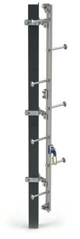2 Integrated Ladder 6000 Top Ladder Rail Gate Allows user to easily attach shuttle to the system and helps prevent accidental removal from the system.