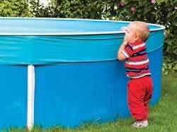 Portable Pools Portable pools are becoming more popular. Portable pools vary in size and height, from tiny blow-up pools to larger designs that can hold thousands of gallons of water.
