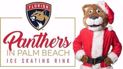 Panthers in Palm Beach Ice Skating Rink presented by the Florida Panthers 2,400 square-foot, outdoor ice skating rink will be located in front of Hoffman s Chocolates Factory, Shoppe, Ice Cream