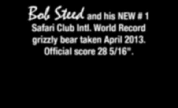 World Record grizzly bear taken