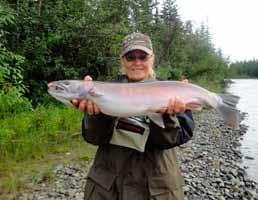 The fishing trip to Alaska at Stoney River Lodge went very well.