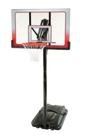 Lifetime 1558 XL Base Height-Adjustable Portable Basketball System with Clear 52-Inch Square Shatter Guard Backboard - $522.