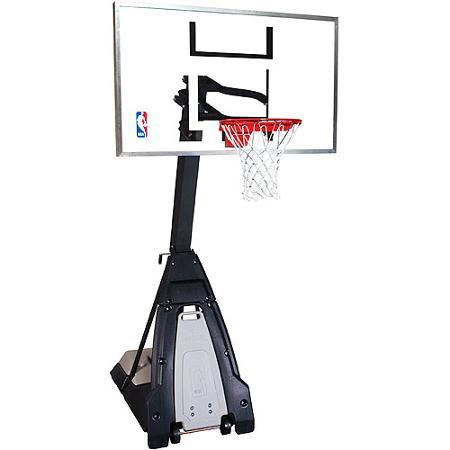 Spalding 74560 "The Beast" Portable Basketball Hoop - 60" Glass Backboard - $2,480.00 delivered only. Assembly $540.00 if required Residential portable basketball system adjusts from 7.