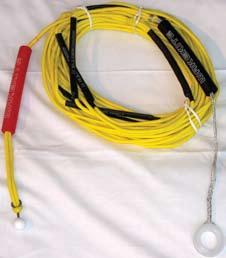 ACCESSORIES TOW LINE comes with attached release shackle and tow ball 70 Yellow Jacket Main Line Equipped