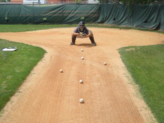 Block and Recover Drills 6 Ball Warm-Up Stick Drill This is a basic blocking warm-up drill to get your catchers loose, while keep their focus on direction and body control.
