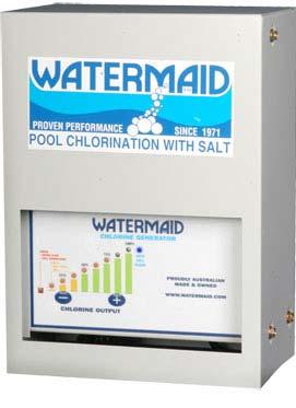 It is dispersed evenly into the mild saline pool water, which may provide relief for sensitive skin as well as asthma and hay fever sufferers Watermaid s proven chlorination system produces sodium
