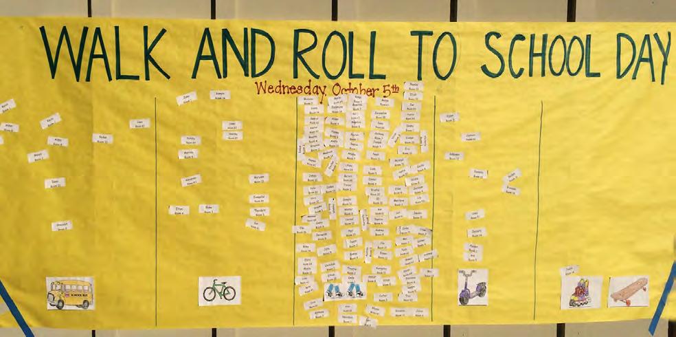 #11 TRAVEL MODE TALLY POSTER On your first Walk/Roll Day of the year, get kids excited and raise visibility by creating a poster where kids can indicate how they traveled to school. TO DO THIS: 1.