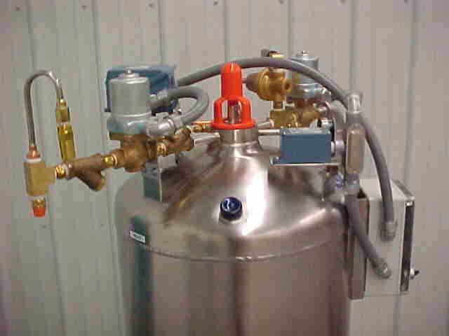 Vessel PRV Control box Pressure gauge Inlet check valve