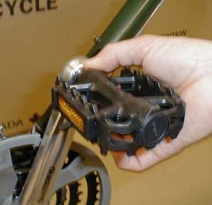 Cables should be in brackets and routed in smooth rounded paths (not pinched or bent). Brakes are to the front of the fork.