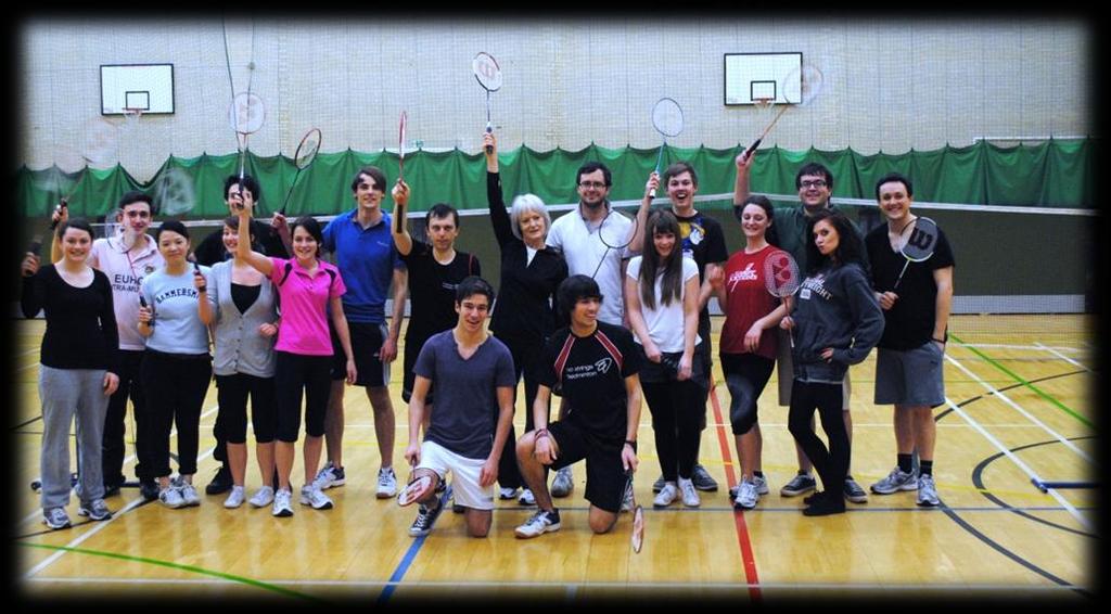 University of Exeter NO STRINGS BADMINTON 2010/11-53 Students (Total 53)