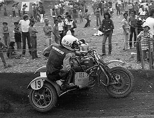 He progressed to sidecar racing in the early 1970's.