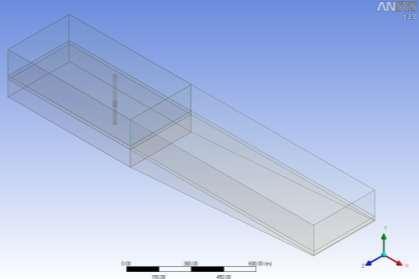 3D CFD Model 2 Km Open Channel Boundary