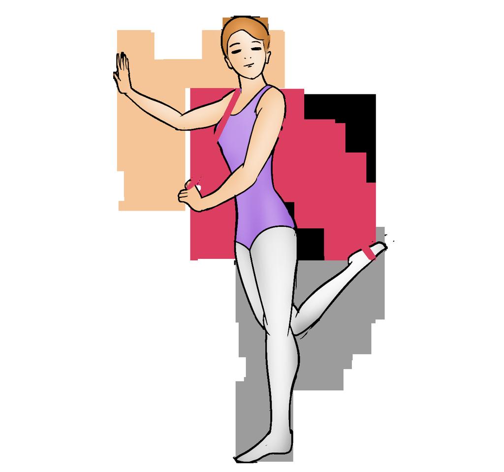 2. Standing Quad Stretch Loop one end of the band around your foot and