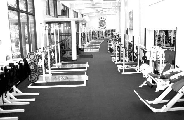 TIGER STADIUM WEIGHT ROOM The strength and conditioning facility, located in Tiger Stadium, was built in 1997 and features the latest in both strength training and cardiovascular training equipment.