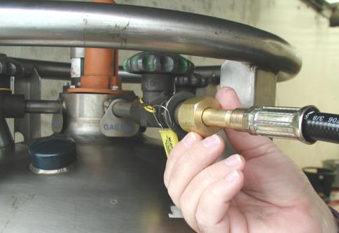CGA connections for pigtails with gas tight cap, chain & hook rings. CGA 320 = CO2 carbon dioxide CGA 326 = N2O nitrous oxide CGA 346 = medical air CGA 540 = oxygen CGA 580 = N2 nitrogen or argon 2.