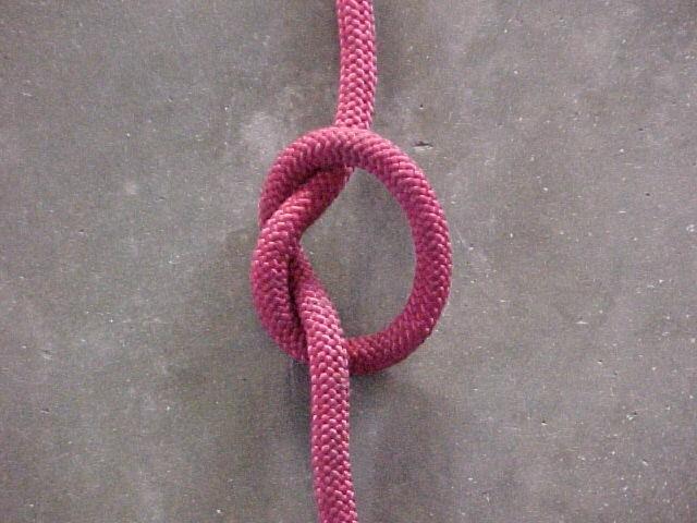 in the middle of a rope for attaching loads or for creating a trucker s hitch,
