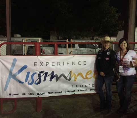 Sporting the Kissimmee flag, Beth and Kelly are tough enough to