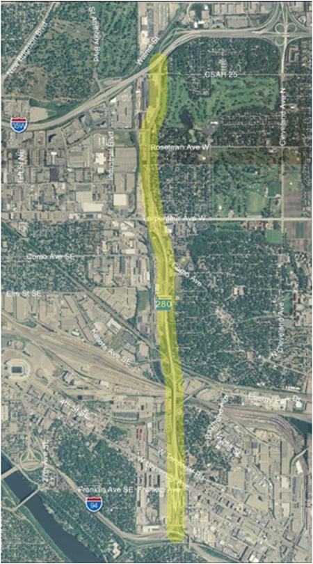 Corridor 13 TH 280: I-94 to I-35W Removed from consideration for further