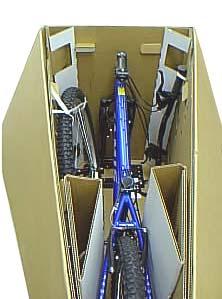 For Mountain Bicycles with Flat Bars (optional) aircaddy web page27 04/04/12 Step-13C Place bike with fork mount into the box.