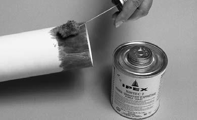Redip the applicator in primer as required. When the surface is primed, remove any puddles of primer from the socket.