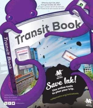 New Transit Book The new transit book will be available in late April.