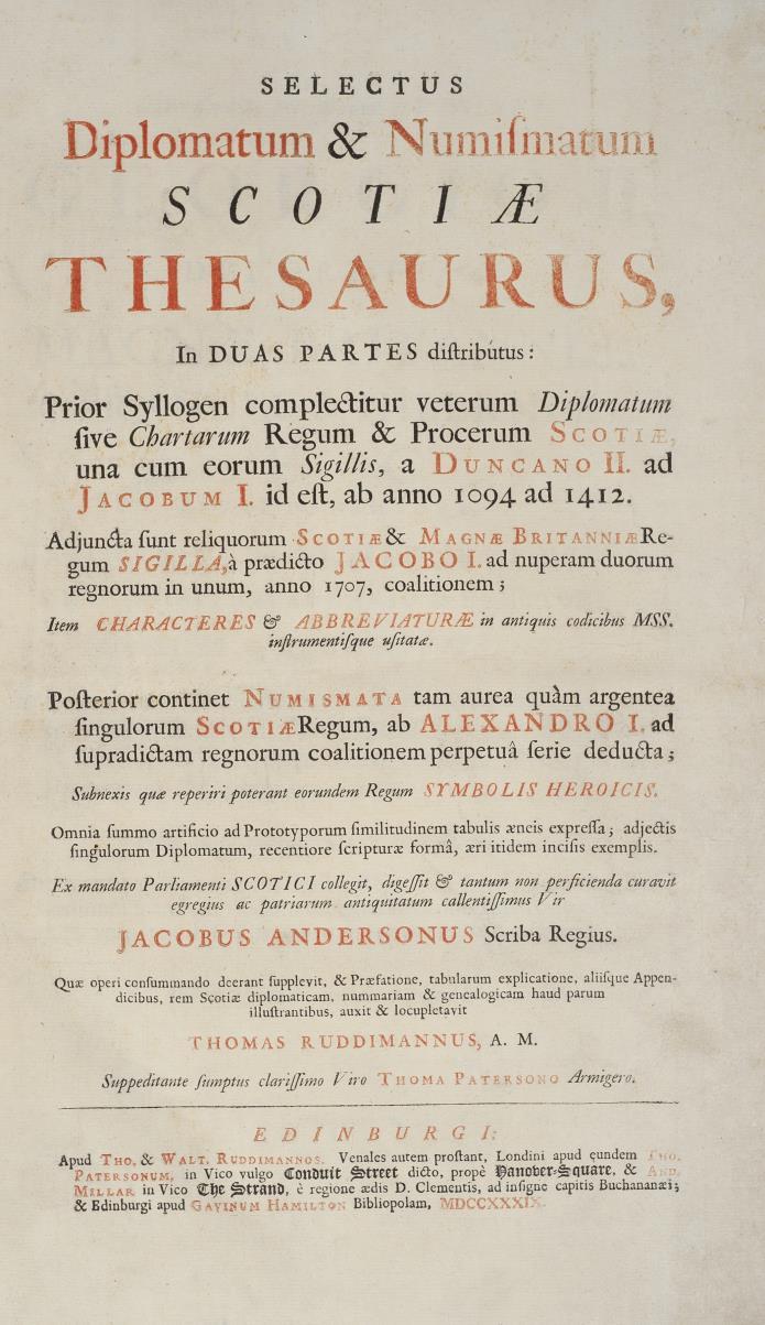including the virtuosi Sir Robert Sibbald, Sir James Dalrymple, and Captain John Slezer, author of Theatrum Scotiae (1693).